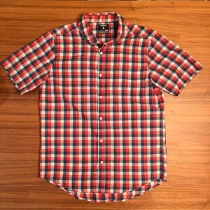 Hurley Red and Blue Plaid Shirt